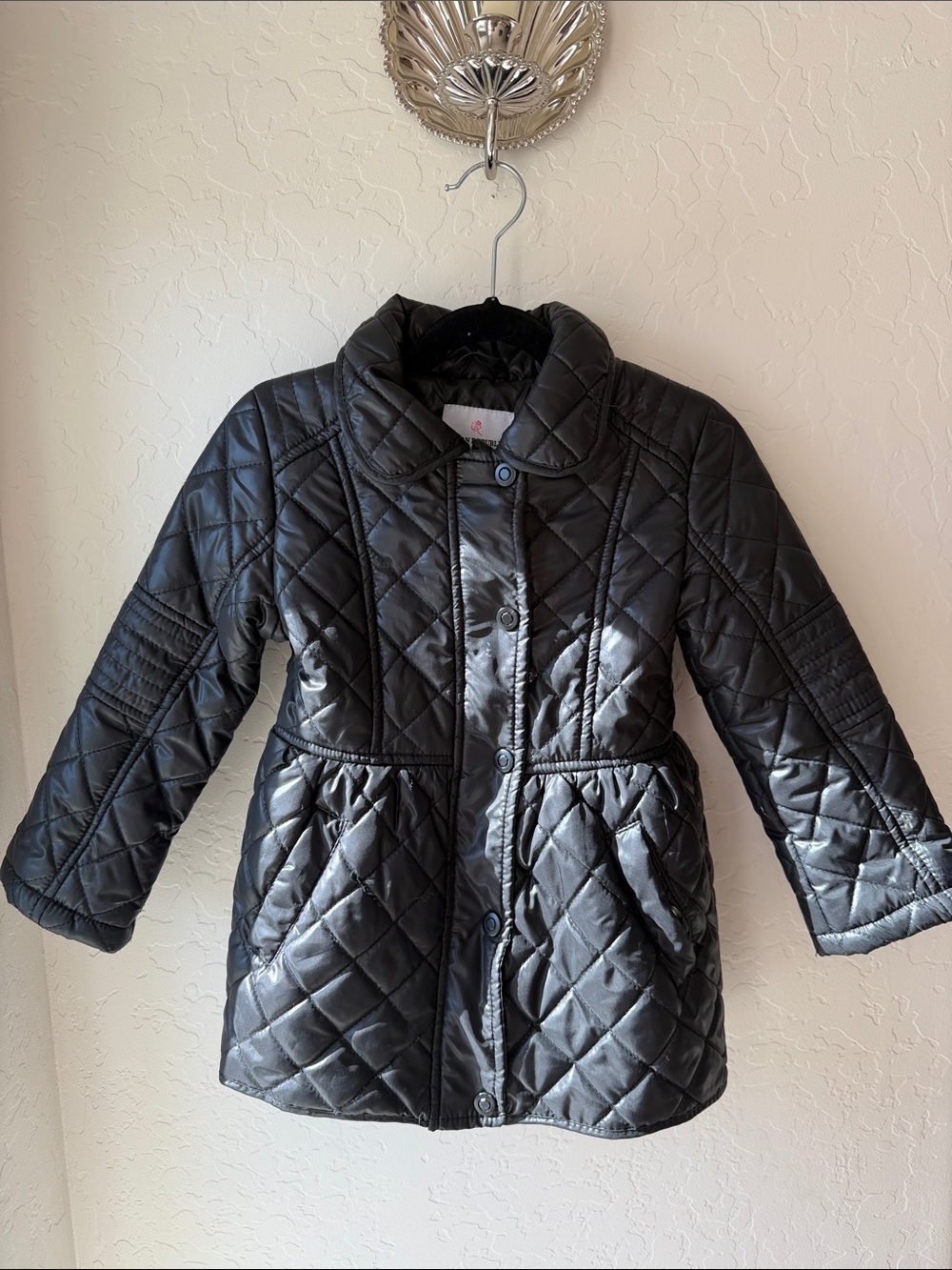 Urban Republic Black Quilted Puffer Jacket for Kids size 4 years